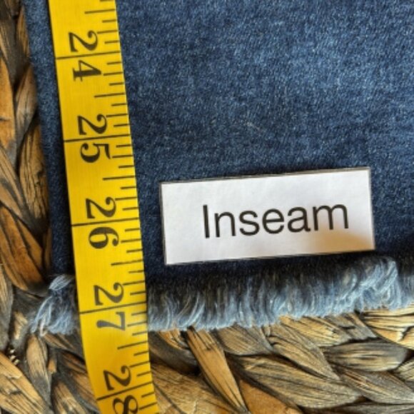 Loft High waist straight cropped raw hem jeans size 8 - Picture 13 of 14